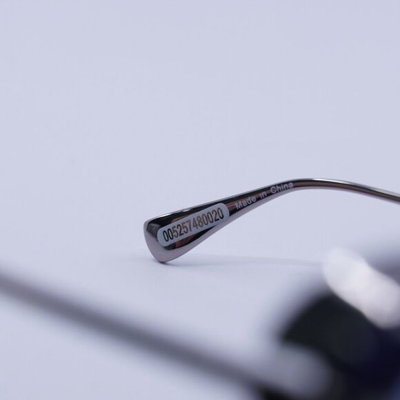 MaxMara SELMA MM0103 90X Sunglasses Blue/Silver Oval Frame - Picture 9 of 11